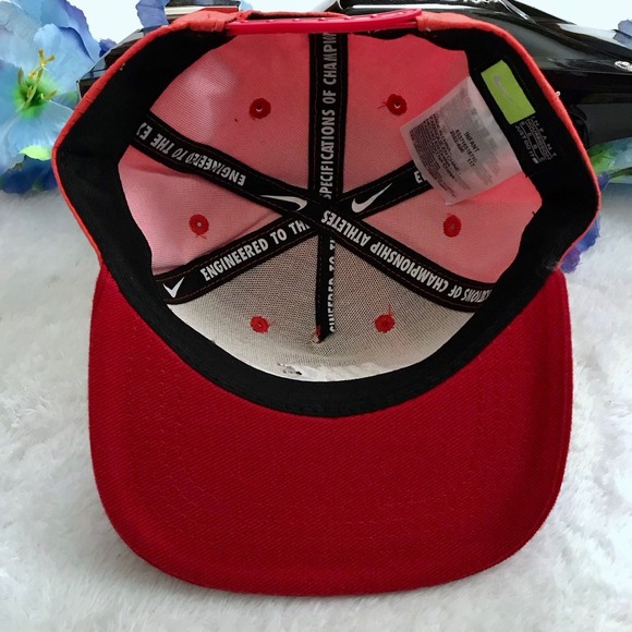 Nike NWOT Orange and Dark Red Baseball Cap for Boys Infants - Picture 8 of 11